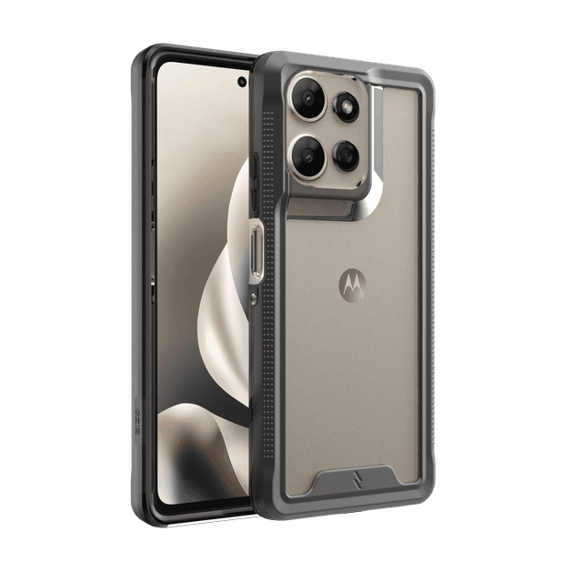 ZIZO ION Series moto g power - 2025 / 2026 Case in Black on a Pure Cashmere moto g power 2026