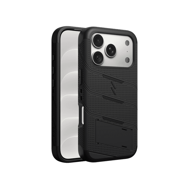 ZIZO BOLT MagSafe Series iPhone 18 Pro / 17 Pro Rugged MagSafe Case with Holster in Black