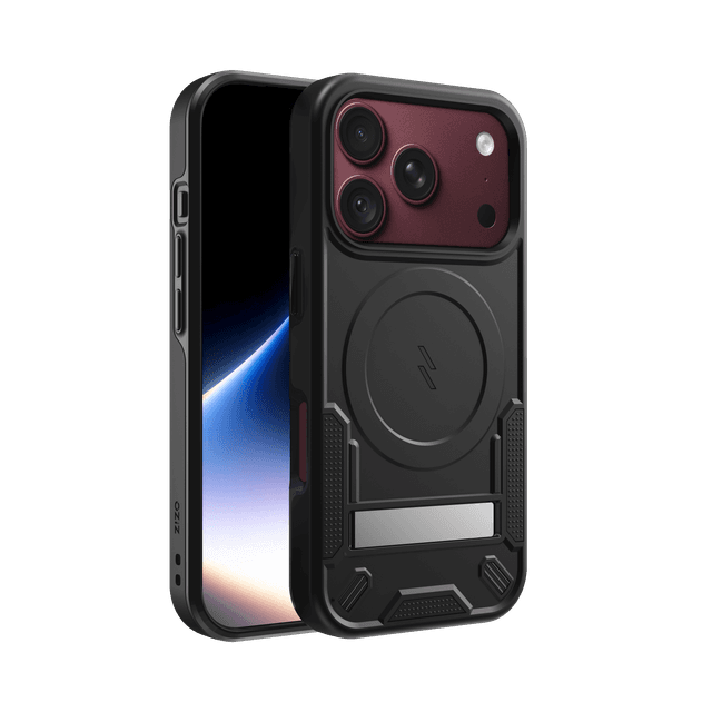 ZIZO Transform Series iPhone 18 Pro / 17 Pro Kickstand MagSafe Case in Black
