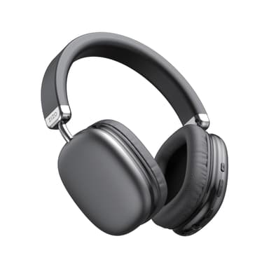 The ZIZO Tempo Pro in Black on white, a dark gunmetal shell with a charcoal fabric band, seen three-quarter