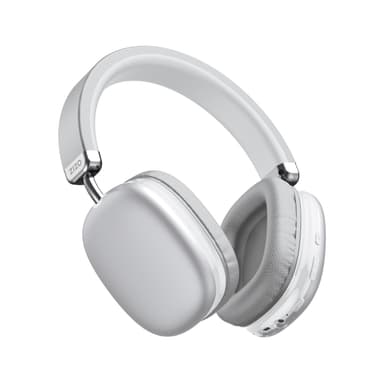The ZIZO Tempo Pro in White on white, a silver-white shell with a pale gray fabric band, seen three-quarter