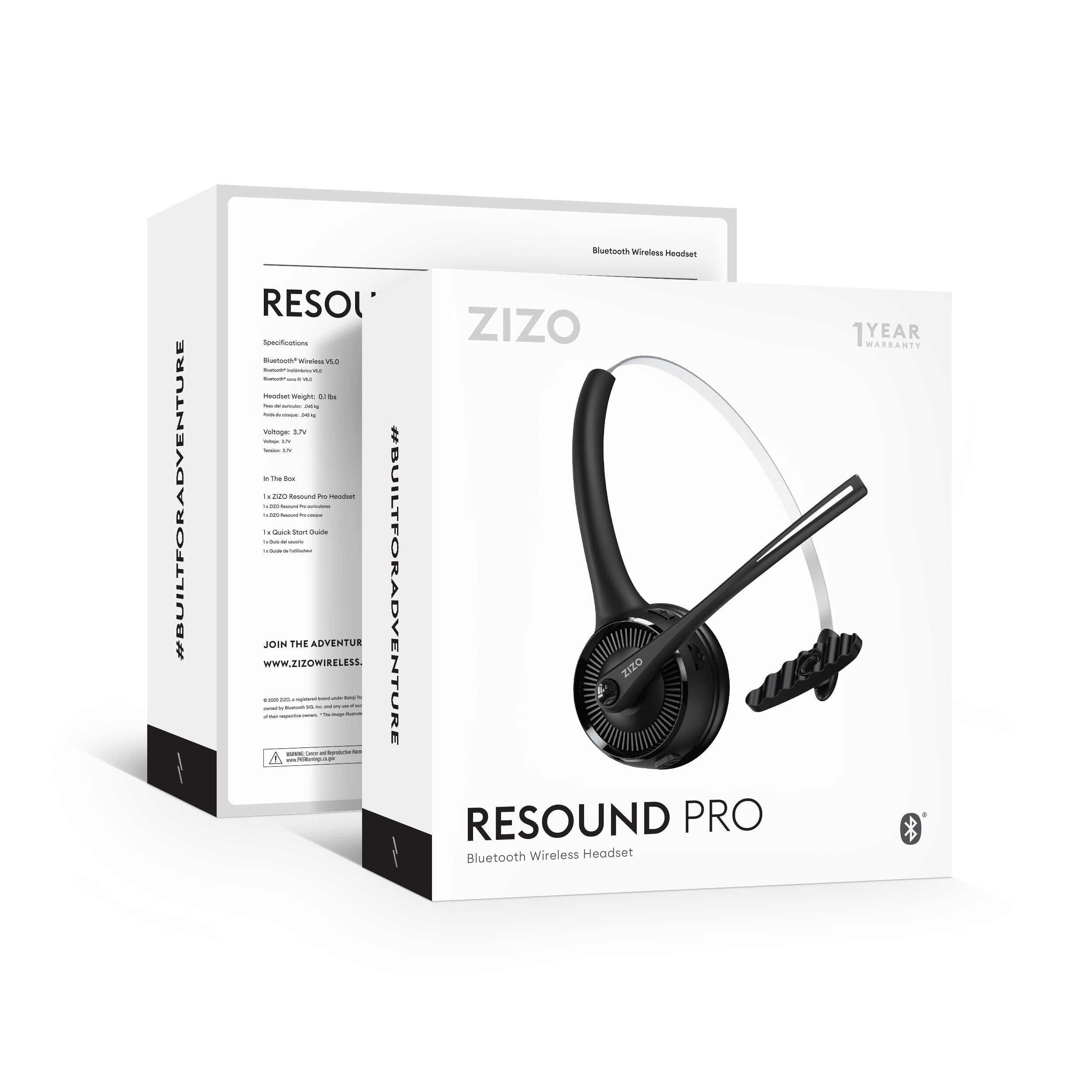 ZIZO RESOUND PRO Wireless Headset with Base | ZIZO